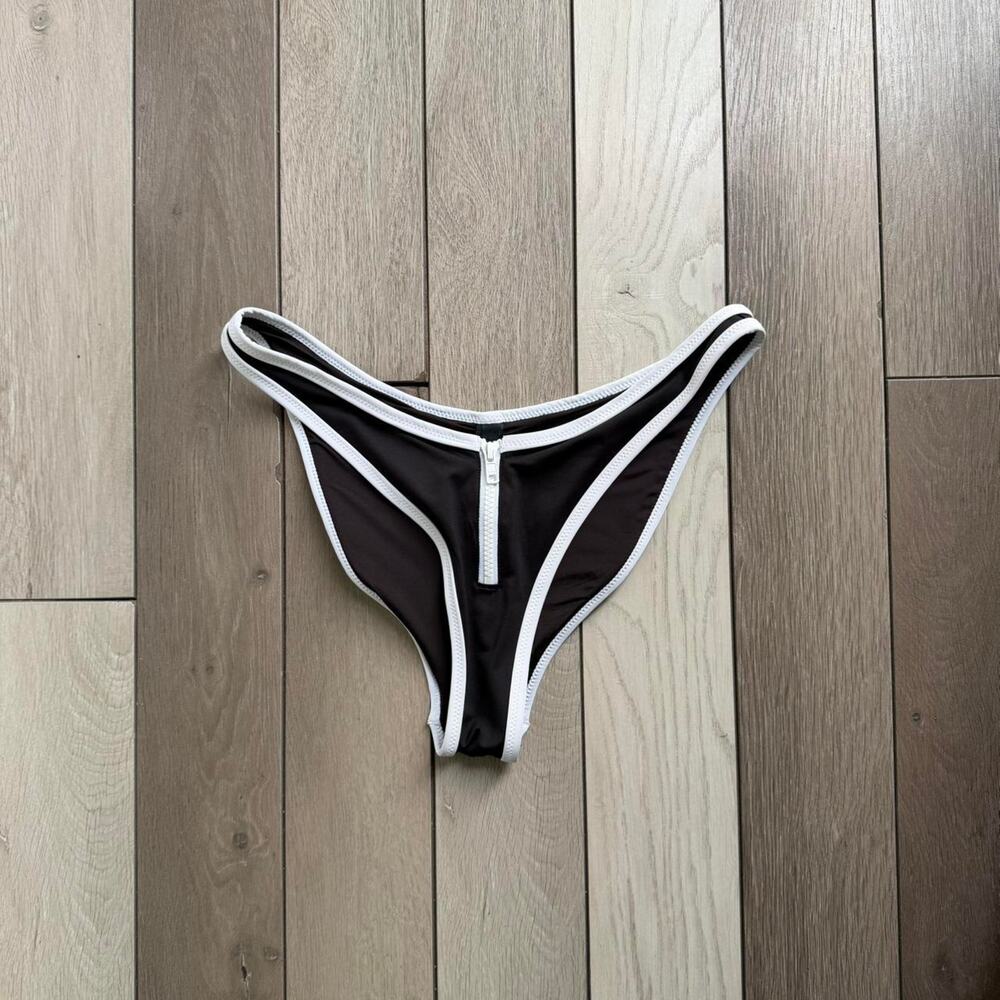 Skims zip front bikini bottom